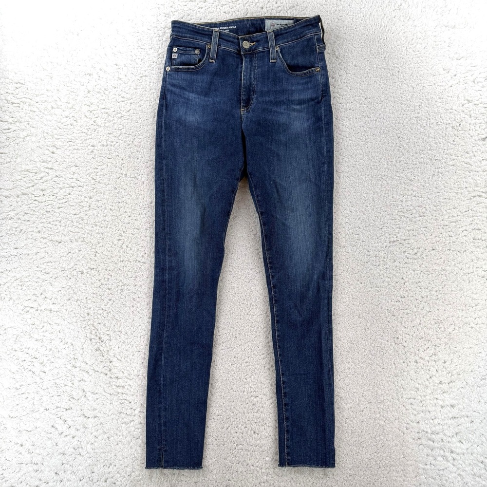 AG Adriano Goldschmied Farrah Skinny Ankle Jeans Womens 26 Blue High Rise
